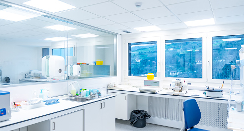 laboratory with equipment